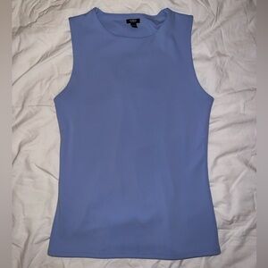 Express Pale Blue High Neck Tank Top